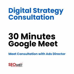 Digital Strategy Consultation - 30 Minutes Google Meet